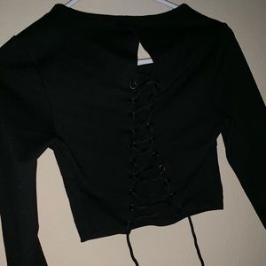 Lace Up Crop Top